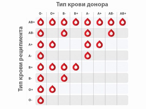 доноры крови по группе