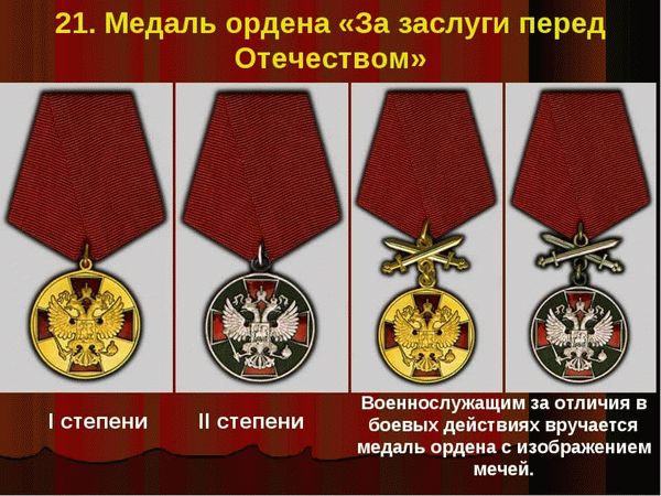 Медаль за заслуги перед Отечеством